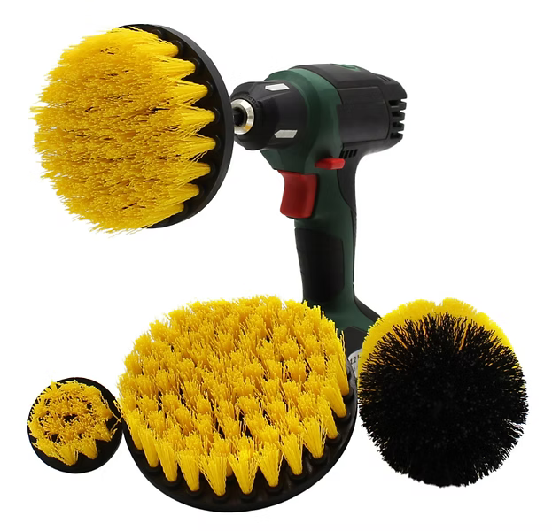Lot de brosses pour visseuse (jaune)
